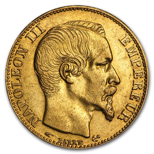 1852 1860 france - 1852-1860, gold