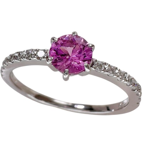 Bague saphir rose 0 - bague, 0,45