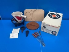LE CREUSET Poêlons SERVICE A FONDUE EN FONTE TOBOGGAN COMPLET EN BOITE TBE