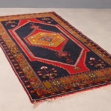 Tapis Jorun Ancien Coton Laine Noeud Gros Turquie 200 x 100 cm Original