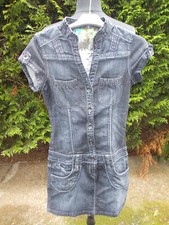 Robe jeans bleu épais stretch