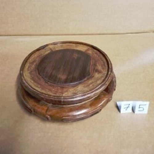 Socle stand rond bois - /,