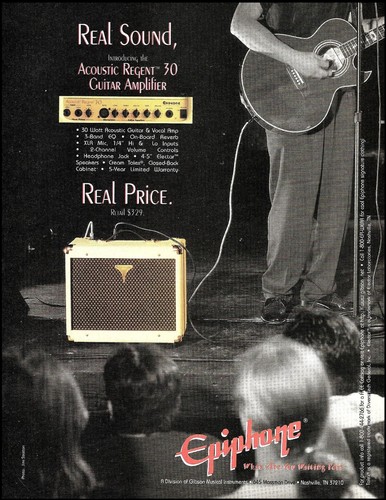 1997 epiphone acoustic - epiphone, regent