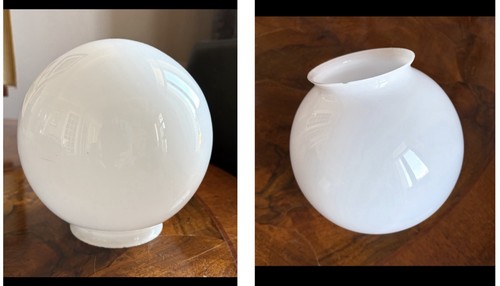 Globe ancien rond opaline - ancien,