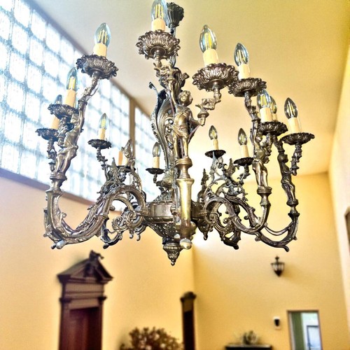 Ancien opulent lustre en - ancien,