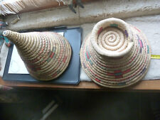 panier corbeille tressé à la main - Art Africain - diamètre 28,5 cm