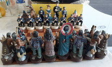 jeu d'échec indien et cow boy en resine