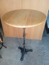 Table bistrot mange debout plateau en chene massif