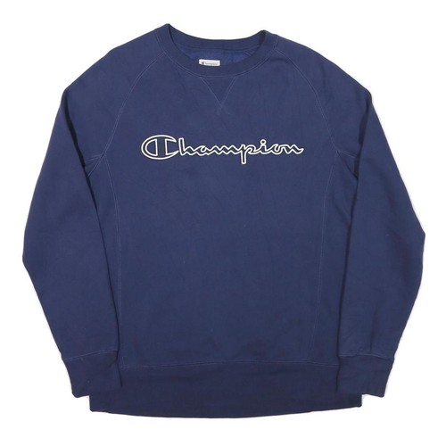 Champion sweatshirt bleu col - sweatshirt,