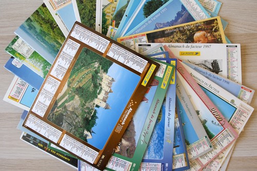 Lot almanachs poste - lot,