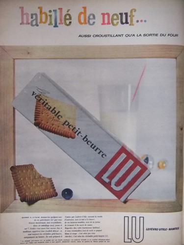 Publicité 1957 petit beurre - publicitÉ,