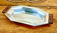 BANNETTE CORBEILLE PANIÈRE A PAIN MÉTAL ARGENTÉ PALISSANDRE CHRISTOFLE ALFENIDE