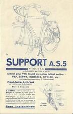 Publicité cyclisme vélo cycling bicyclette bicycle bicicletta SUPPORT AS5