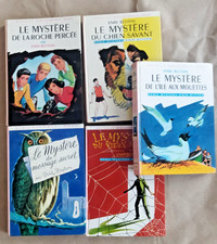 LIVRES  /  SERIE MYSTERE   / 5  TITRES / BIBLIOTHEQUE ROSE /ENID BLYTON