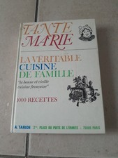 LIVRE TANTE MARIE - LA VERITABLE CUISINE DE FAMILLE- TARIDE