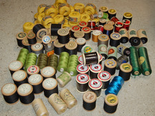 LOT 115 BOBINE ANCIENNE DE FIL DIFFÉRENTE MARQUE PRODUIT DE QUALITÉ COUTURiÈRE