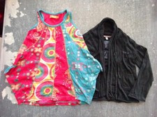Lot vêtements enfant fille robe DESIGUAL et gilet OOXOO Taille 4 ans