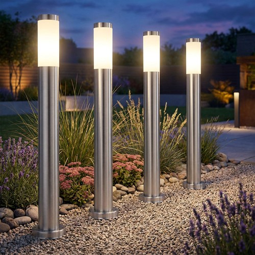 Lampes jardin en acier - lampes,