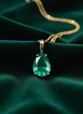 Collier pendentif émeraude