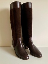 Bottes Cuir Veau Box Velours 37 Suede Calfskin Leather Boots Stiefel Stivali