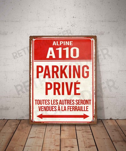 Plaque métal vintage - , alpine