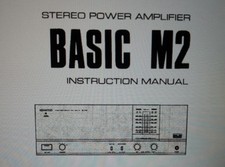 manuale utente amplificatore finale stereo Kenwood Basic M2 carta formato a4