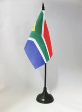 DRAPEAU DE TABLE AFRIQUE DU SUD 15x10cm - PETIT DRAPEAUX DE BUREAU SUD AFRICAIN
