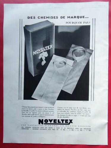 Pub presse 1929 chemise - 1929,