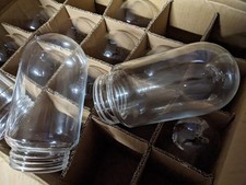 1 UN GLOBE OBUS VERRE SOUFFLÉ COL DE CYGNE LAMPE DE COUR ATELIER VINTAGE DESIGN