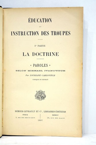 Livre ancien carlovitch - livre,