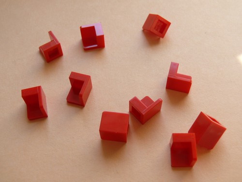 Lego red panel - red, 1
