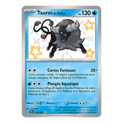 Tauros paldea 120 - tauros, 120/091