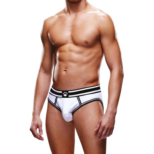 Slip ouvert blanc - et, noir