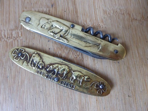 Lot anciens couteaux - , pliants