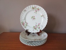 6 Assiettes plates 24 cm en porcelaine de Limoges HAVILAND Torse Modèle Sylvie