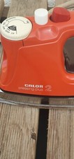 Ancien Fer à repasser CALOR Pressing plus 2 orange vintage fonctionnel 1970 1980