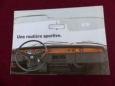Catalogue  auto : volkswagen cox  coccinelle / VW 411 une routière sportive 1968