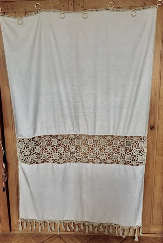 Linge ancien grand - grand, rideau