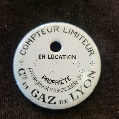 Petite plaque émaillée ronde
