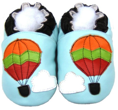 Chaussons cuir souple - cuir,