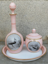 Service de nuit opaline rose