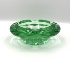 Cendrier Attribué À Daum D’avesn Verre Vert Bon État