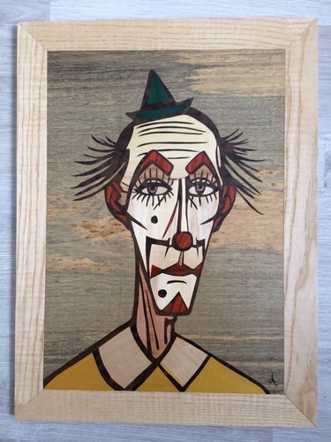 Tableau marqueterie bois - de,