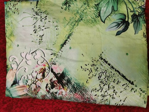 Tissu multicolore verge - multicolore, 1