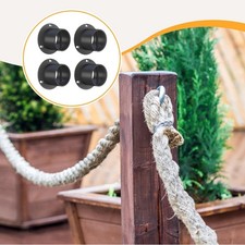 Lot de 4 embouts de fixation pour corde 5 cm, pour quai jardin, escalier,