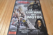 LA GUERRE DES MOTOS   !  david essex  affiche cinema  moto gp 80