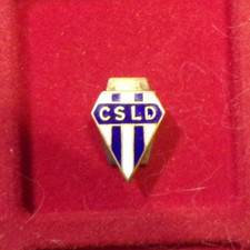 rare cercle sportif laïque dijonnais boutonnière insigne foot circa 1945 DFCO