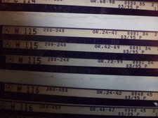 n°e591 lot 3 microfiche mercedes w115 200 240