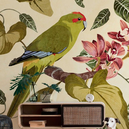 Papier peint jungle - peint, m1