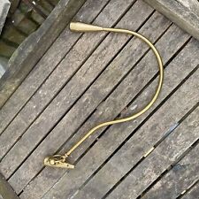 Vintage French Wall Mount Hook Gold Brass Drapery Curtain Tieback Holdback Round